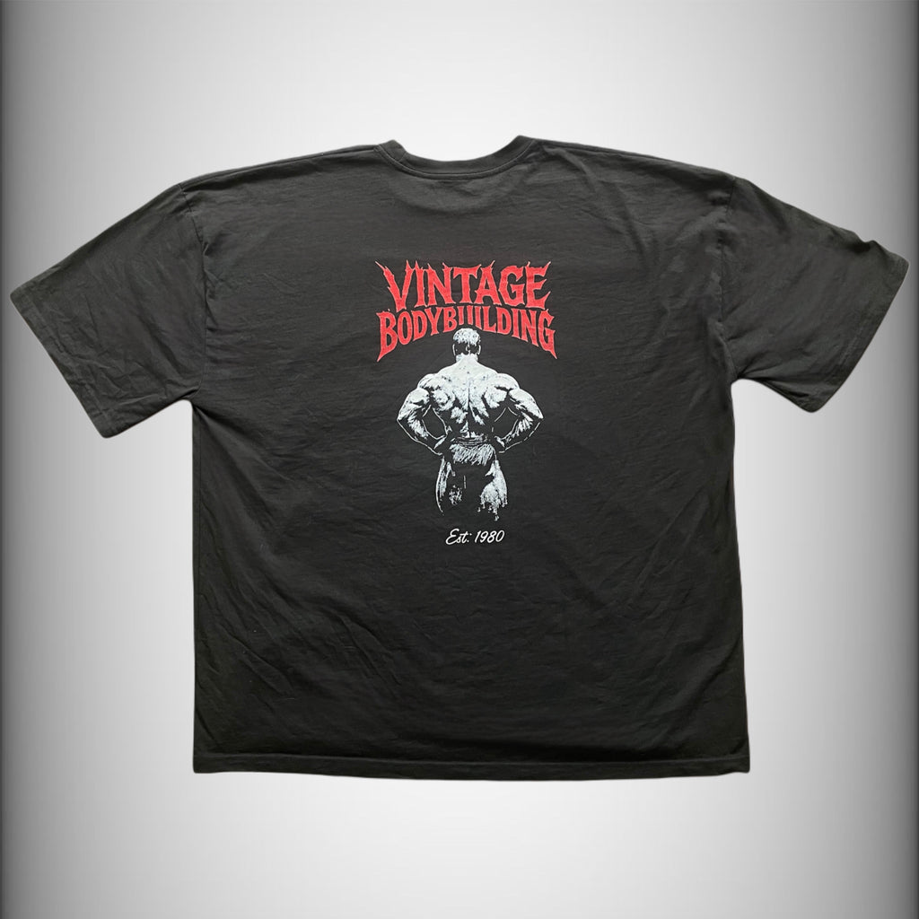Oversized “Vintage Bodybuilding” Back print Tee