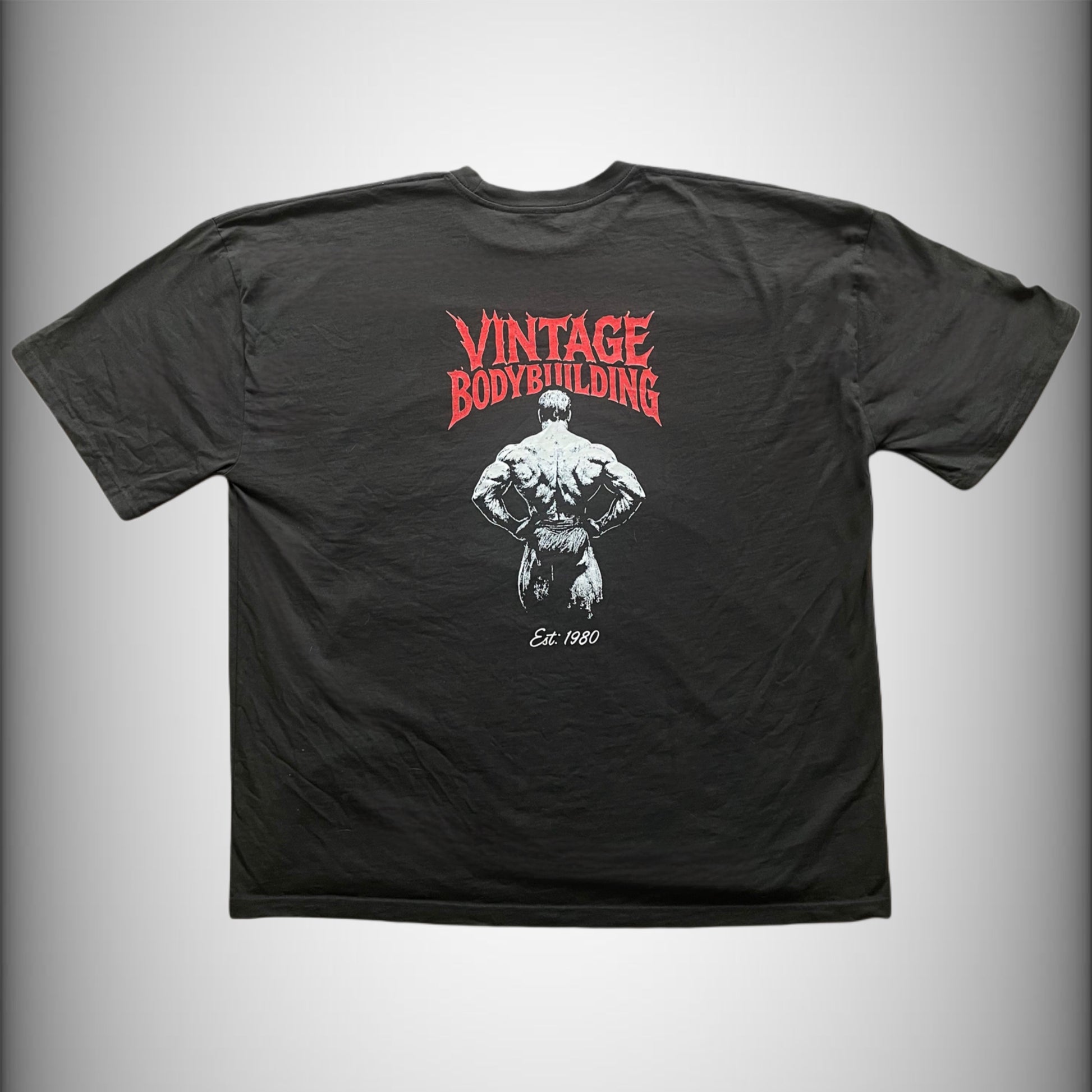 Oversized “Vintage Bodybuilding” Back print Tee