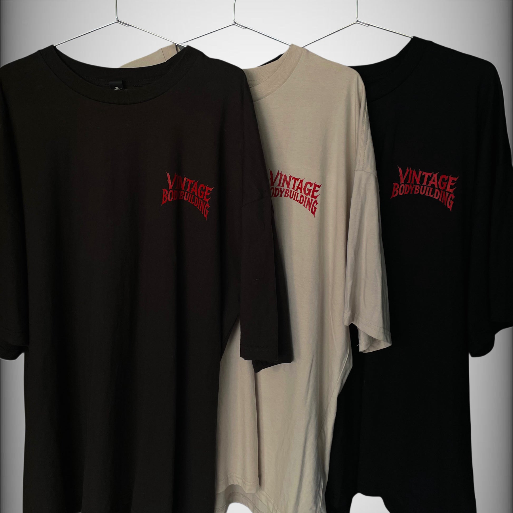 Oversized “Vintage Bodybuilding” Back print Tee