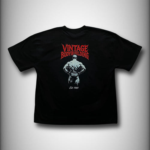 Oversized “Vintage Bodybuilding” Back print Tee